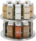 Juvale 2-Tier Stainless Steel Lazy Susan Spice Rack Organizer for Kitchen & Pantry Countertop (10.5 in)