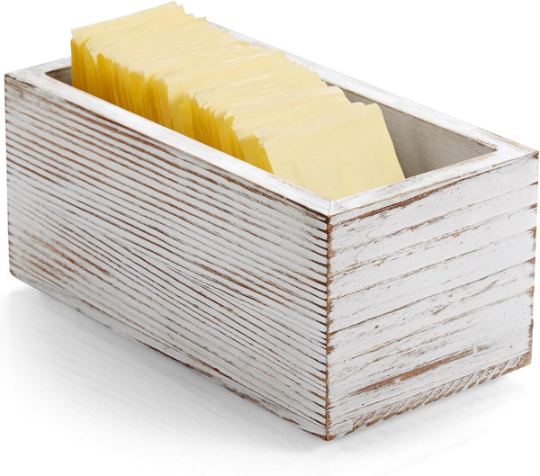 Sugar Packet Holder, Wood Sugar Caddy, Sugar Packet Holder for Coffee Bar,