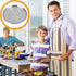 Kichvoe Stainless Steel Pizza Pan, 8 Inch Round Baking Sheet, Crisper Pan for Pizza Pie