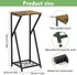 2 27" Plant Stand Indoor, Tall Plant stands for Indoor Outdoor Plants, Tier Plant Tables Square Plant Shelves Metal