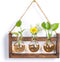 Plant Propagation Station with Wood Stand - Farmhouse Wood Wall Decor -