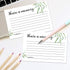 Giftideaworkshop 50 Greenery Share A Memory Cards for Celebration of Life, Birthday, Anniversary, Memorial, Funeral,