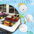 Pack of 2 Inflatable Cooler Serving Bar, Salad Ice Tray for Food Drinks, BBQ Picnic Pool Party Supplies