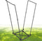 FEED GARDEN Trash Bag Holder, Outdoor Metal Leaf Bag Holder Stand, Garbage