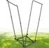 FEED GARDEN Trash Bag Holder, Outdoor Metal Leaf Bag Holder Stand, Garbage