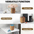 RedCall Acacia Wood Utensil Holder, 360° Rotating Large Cooking Organizer, Spoon Spatula Holder for Kitchen Counter