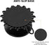 Black Iron Plate Candle Holder - Set of 2 Candle Pedestal for 3.15in Pillar Candles