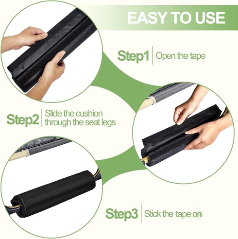 3 Lewtemi Pcs Zero Gravity Chair Cushion for Foot Rest Universal Folding Recliners Accessories Footrest Padding