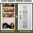 2PK Over the Door 12 Pocket Hanging Shoe Organizer for Efficient Storage
