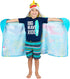 Franco Baby Shark Soft Cotton Terry Hooded Towel Wrap, 24 in x 50 in, Kids Bath/Pool/Beach