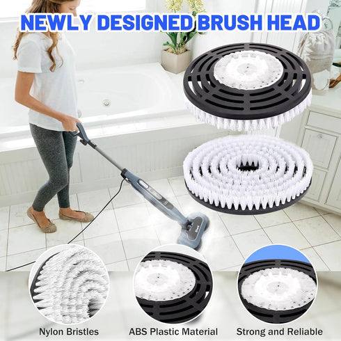 Vanclearidea S7000 S8201/S8001/S7201 Models-2 Pack Upgraded Steam Mop Pads for Shark Series - Replacement Brush Heads
