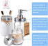 Mason Jar Bathroom Accessories Lids Set (4pcs) - Jars Not Included - Soap Dispenser, Toothbrush Holder, Apothecary Lids