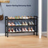 3-Tier Rack,17"-33" Closet,Metal Abiglifty Expandable Shoe Adjustable Shoe Rack for Shoes Shelves for Front Door