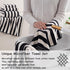 18 Set Loop-6 Towels,6 Towels,6 Set Pcs Black White Stripe Bath Towel with Hanging Bath Hand Washcloths Soft Family