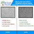 Microwave Oven Replacement Grease Filters for LG 5230W1A012B, 12-Layer Aluminum Mesh, 2-Pack