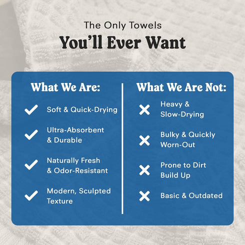 4X ONSEN Cotton Face Towel Sculpted Terry Texture, Quick-Dry, Low-Lint, Plush & Lightweight (Spruce, Face Towel)