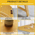 WKWKER Set 2 (Set 2) Bamboo Bed Tray Table with Folding Legs of Foldable Breakfast Tray Portable Serving Table Laptop