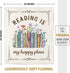 60"x50" Book Lovers Gifts, Reading Blanket Gifts for Book Lovers, Unique Bookish Presents for Reader Bookworm on