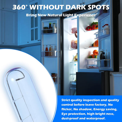 Blue Refrigerator Light Bulbs E26 Compatible with Sub Zero, 7006999 Refrigerator Glass Lamp Replacement 40W 120V