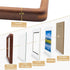 WILTYAPF 66 4x4 6x6 Walnut Solid Wood Small Picture Frames With HD Glass, Square Frame With Mat For Picture or Picture