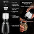 Premium Salt and Pepper Grinder Set of 4, Refillable Manual Salt and Pepper Mill, Adjustable Ceramic, Glass Shaker