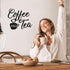 Ferraycle Coffee Sign Metal Hanging Wall Art, 12 x 10.2 Inch Black Wall Decor Cafe Bar Letter Sign for Cafe Farmhouse