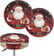 gearider Christmas Stool Cushion Covers Round Set of 2 Santa Claus Soft Stool