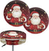 gearider Christmas Stool Cushion Covers Round Set of 2 Santa Claus Soft Stool