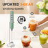 YUSWKO Granite Rechargeable Milk Frother for Coffee - Handheld Drink Mixer with 3 Heads and 3 Speeds for Latte and