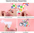 29 Pieces Birthday Photo Booth Props Kit for Kids Birthday Theme Table Centerpiece Craft Cutouts with Glue Dots