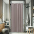 AooHome Shower Curtain Liner, Half Size 36x72 Inch, Solid with Hooks, Waterproof, Weighted Hem, Chocolate
