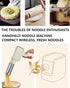 KabFbit 9 2 Nozzles Electric Pasta Machine, Household Handheld Wireless Noodle Machine. A Homemade Noodle Machine