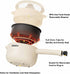 Dezin Electric Cooker, 2L Non-Stick Sauté Pan, Mini Pot for Steak, Egg, Fried Rice, Ramen, Oatmeal