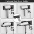 Tindbea Hair Dryer Holder + Curling Iron Holder, Matte Black Wall Mount Organizer for Bathroom