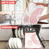 Extra Large Silicone Pastry Mat, Extra Thick Non-Stick Baking Mat for Dough Rolling, Red