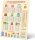 Levain & Co Kitchen Conversion Chart Magnet for Easier Cooking & Baking, Vintage Kitchen Accessories