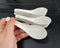 10 Pack White Ceramic Soup Spoons, 5" Asian Soup Spoon Set, Stackable Design