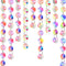 Blushtier Crystal Garlands Acrylic Octagon Bead Strands 14mm Iridescent Clear Diamond Hanging Chandelier