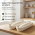 15 Inch Set 2 Baguette Proofing Basket of with Cotton Liners & Baguette Recipe eBook- Handcrafted Natural Rattan