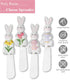 Easter Bunny Cheese Spreaders, Set of 4, Hand-Painted Resin Handles with Stainless Steel Blades