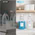 Dispenser,64oz 4 Labels,2 Pack Laundry Detergent Fabric Softener Dispenser,Glass Liquid Laundry Detergent
