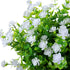 Artificial Plants Flowers Grass Shrubs, 8 Pack No Fade Faux Plastic for Indoor Outdoor Decoration
