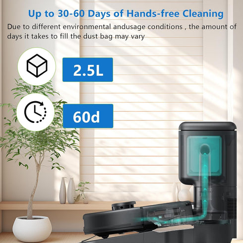 14 Pack Replacement Dust Bags for Eufy L60 / L50 Series Robot Vacuums, Self-Empty Station Dirt Disposal Bags