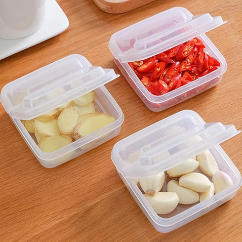 2 Pack Sliced Cheese Container for Fridge, Clear Plastic Butter Block Cheese Slice Storage Box with Flip Lid