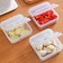 2 Pack Sliced Cheese Container for Fridge, Clear Plastic Butter Block Cheese Slice Storage Box with Flip Lid