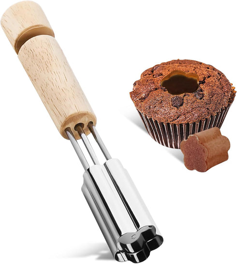 Stainless Steel Cupcake Corer Tool, Reusable Cupcake Filler Tool for Baking and Decorating Cupcake Accessories