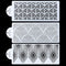 RAYNAG 3 Pcs Cake Decorating Stencils Mold, Plastic Templates for Cookie Fondant Dessert Decorating