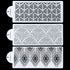 RAYNAG 3 Pcs Cake Decorating Stencils Mold, Plastic Templates for Cookie Fondant Dessert Decorating