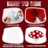 6 3D Eersida Pcs Mushroom Paper Honeycomb Decorations Mushroom Party Decorations Hanging Birthday Decor for Fairy