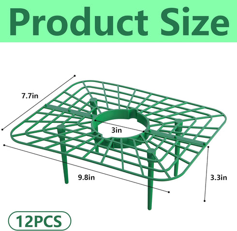 Iceyyyy 12 Packs 12PCS) Square Strawberry Supports-Strawberry Growing Racks- Plant Support Strawberry Stand Holder